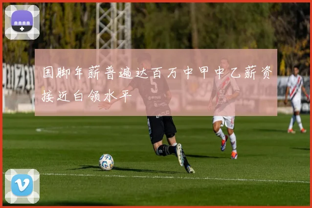 国脚年薪普遍达百万中甲中乙薪资接近白领水平